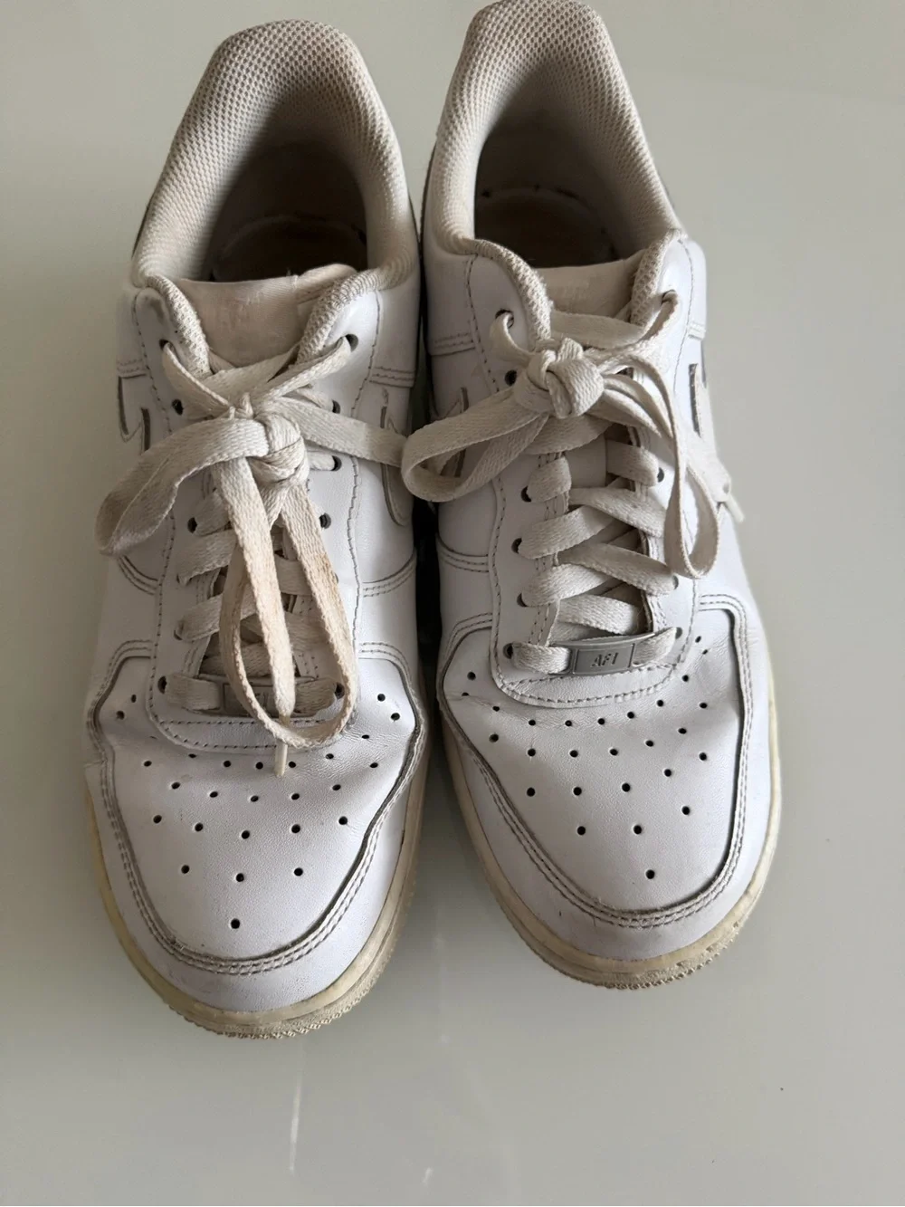 Nike Men's White Leather Sneakers
